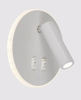 Бра Colpo 2730-1W WH ,  LED 8W+3W (16*16*9)