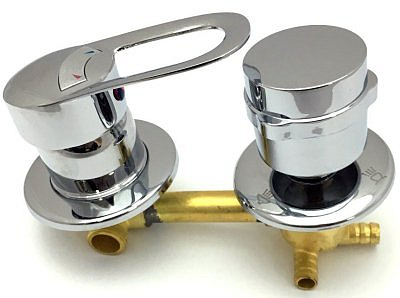 Деталь - смеситель 3-х режимный в сборе 02 межосевое расстояние 100мм