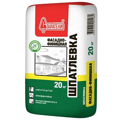 Шпатлевка цементная "Фасадно-финишная" Старатели,белая, 20кг.