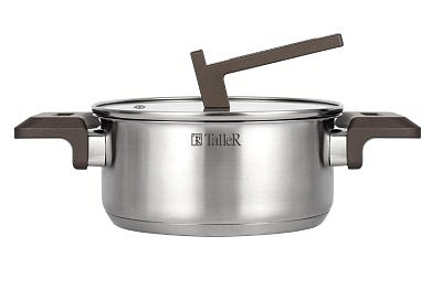 Кастрюля из нержавеющей стали 1,9л TallerR Метод TR-17307