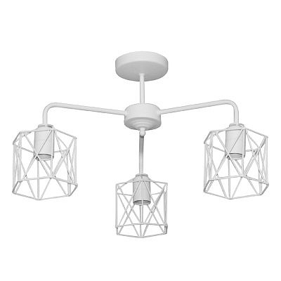 Светильник  потолочный  ЭЛЕТЕХ Стелла 131 белый муар  01-3х60-202 Е27 