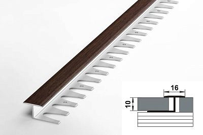 Профиль ЛК15 дуб венге 16*10*2700