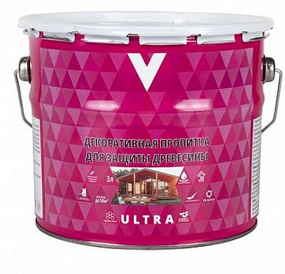 Пропитка декоративная орегон 3л ULTRA "V" 255430
