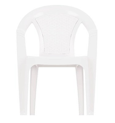Кресло "Плетенка" белый М8536