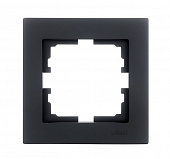 Рамка 1я горизонтальная черный бархат 742-4200-146