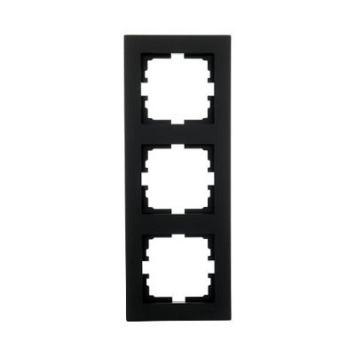 Рамка вертикальная 3я черный бархат 742-4200-153