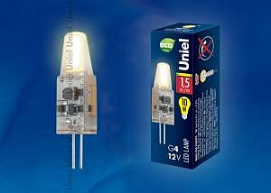 G4 12v 1,5W (100lm) 3000К 2К 10*31 силикон 