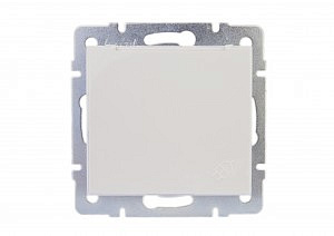 Розетка 703-0288-123  керамика с/з с крышкой белый 