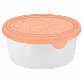 Контейнер для продуктов Helsinki Artichoke 0,5л круглый Персиковая карамель
