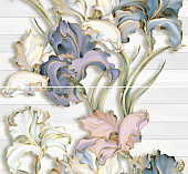 Batik П83071 серый  декор-панно из 2-х плиток  46*50