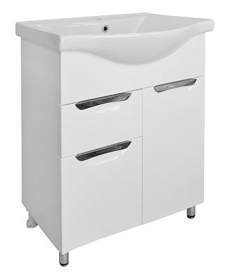 Тумба Стиль 60/1 с раковиной Basic 60 Стиль