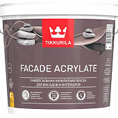 Краска Tikkurila в/д  Facade Acrylate для фасадов База С 2,7л