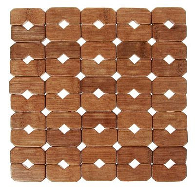 Подставка под горячее "Плитка", 20х20см, бамбук 884-500