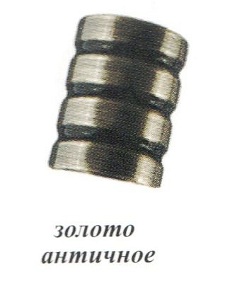 Наконечник Цилиндр золото античное D16  16.01.23.101
