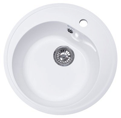 Мойка для кухни GranAlliance G-10 500мм цвет молочный