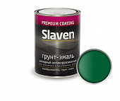 Грунт-эмаль по ржавчине Slaven  3в1 хвойная зелень 1,1кг