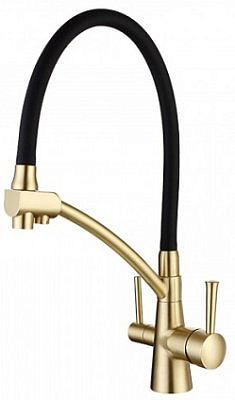 Смеситель для кухни Gappo G4398-1 с подкл.фильтр д/питьевой воды бронза