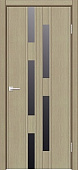 Дверь межкомнатная Schlager Felix  ПГ 5/1 венге светлый 800 стекло лакобель черное