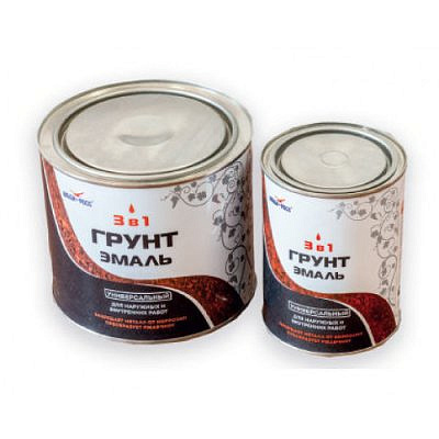 Грунт-эмаль 3в1 Альбатрос NEW красный 0,9кг