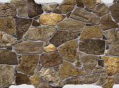 Панель ПВХ Камень "Дикий коричневый" (992х648мм) 0,6 мм