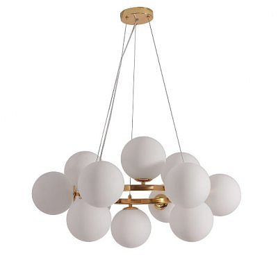 Люстра Сида  золото d73 h120 E14 12*10W 07508-12А,33 (квадратное)