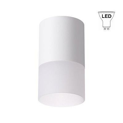 Светильник накладной 370677 OVER NT 19 218 белый P20 GU10 9W220-240V ELINA