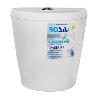 Бачок Элегант белый с крышкой