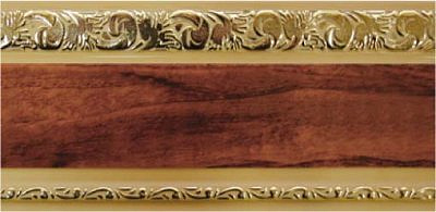 Карниз DDA "Орех бежевый" 3,2 м 68 мм 3-х. рядные с поворотом