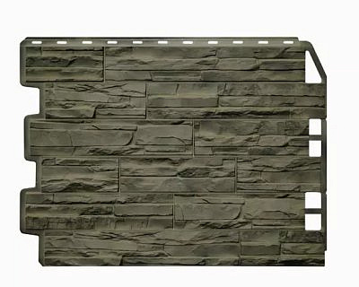 Фасайдинг Дачный СКОЛ 3D-Facture,ДЫМЧАТЫЙ 