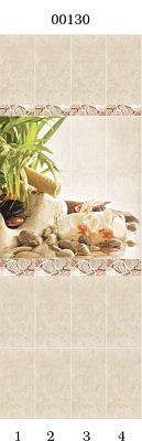 Панель ПВХ Цветущий шиповник 00130 (4шт)