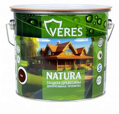 Пропитка VERES NATURA декоративная Тик 2,7л