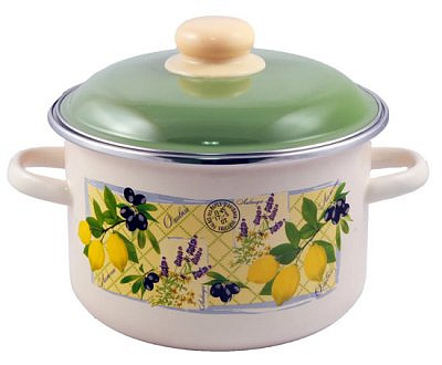 Кастрюля эмал. цил. Citrus 2,0л ТМ Appetite  