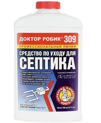 Средство по уходу для выгребных ям и септиков Доктор Робик 798мл 309