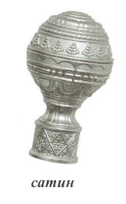 Наконечник Люксор сатин D16  16.01.30.500