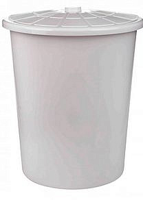 Бак универсальный с крышкой 100л белый