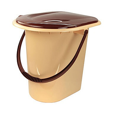Ведро-туалет 17л бежевый