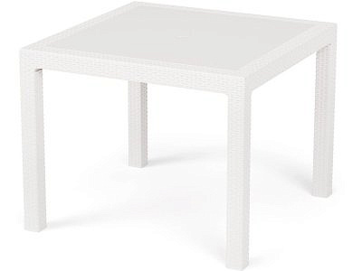 Стол "Ротанг-плюс" 940х940х740 белый М8693