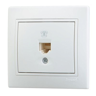 Розетка 701-0202-137 ТФ1гн (евро)бел.с бел. вст.Мира  Распродажа