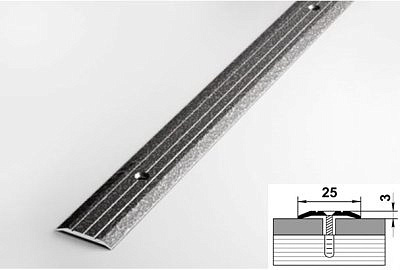 Профиль ПС01 серебро антик 25*1350