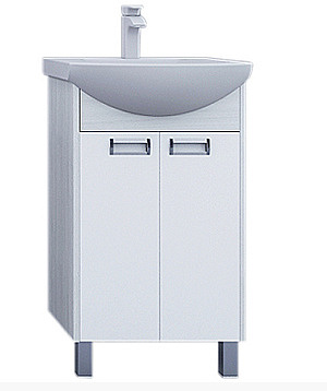 Тумба Бекка 50 белый/дуб сомерсет без умывальника  /Акватон/