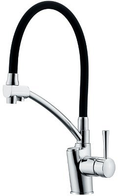 Смеситель для кухни Gappo G4398-11 с подкл.фильтр д/питьевой воды чёрный/хром