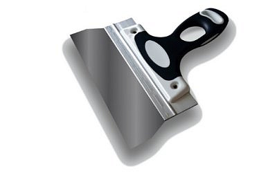 Шпатель DECOR фасадный 160мм нержавеющая сталь, 2К ручка 317-0150