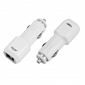 Автомобильная зарядка в прикуриватель без провода USB (АЗУ) (5 V, 1000 mA)  REXANT белая