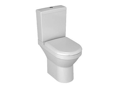 Унитаз-компакт VITRA S50 безободковый 65,5 см с сиденьем микролифт