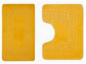 КоврикBANYOLIN из 2-шт.55*90м.,YELLOW желтый