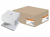 Коробка распределительная ОП 100*100*44 IP40 белая с клемной колодкой кабель-канал TDM