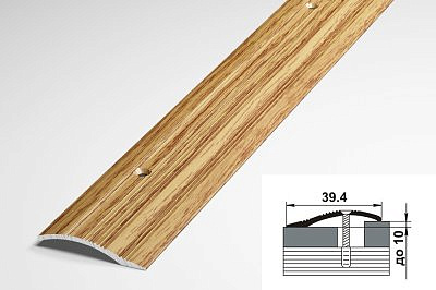 Профиль разноуровневый ПР02 дуб универсал 39,4*1350