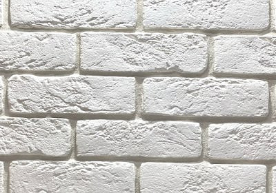 Кирпич Гжельский угловой элемент "Светло-серый" 1м/п