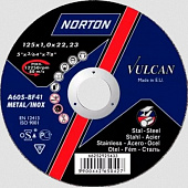 Круг отрезной по металлу 125*1.0*22,2мм Vulkan NORTON