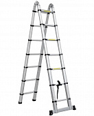 Лестница телескопическая 2 секции алюминевая 209/440см,2*7ступ//STARTUL ST9733-044